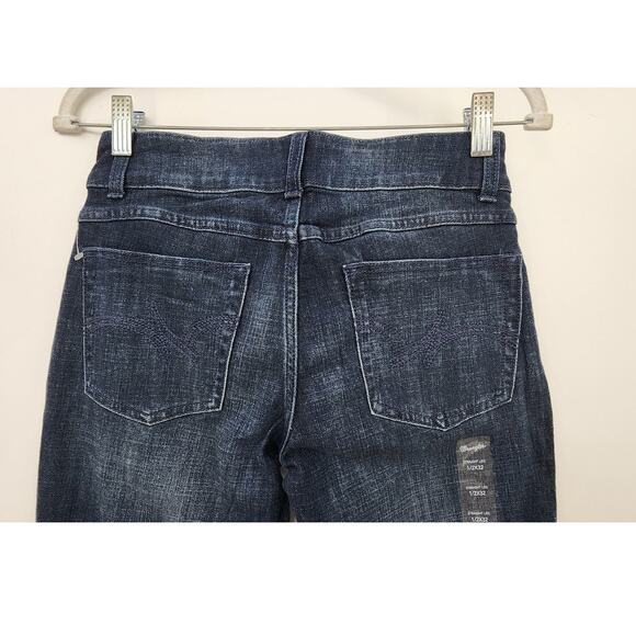 New NWT Wrangler Dark Wash Straight Leg Jeans Size 1 - Picture 8 of 10